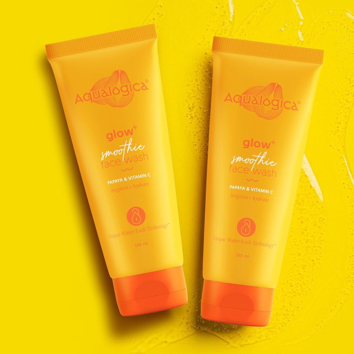 Aqualogica glow smoothie face wash 100ml duo pack
