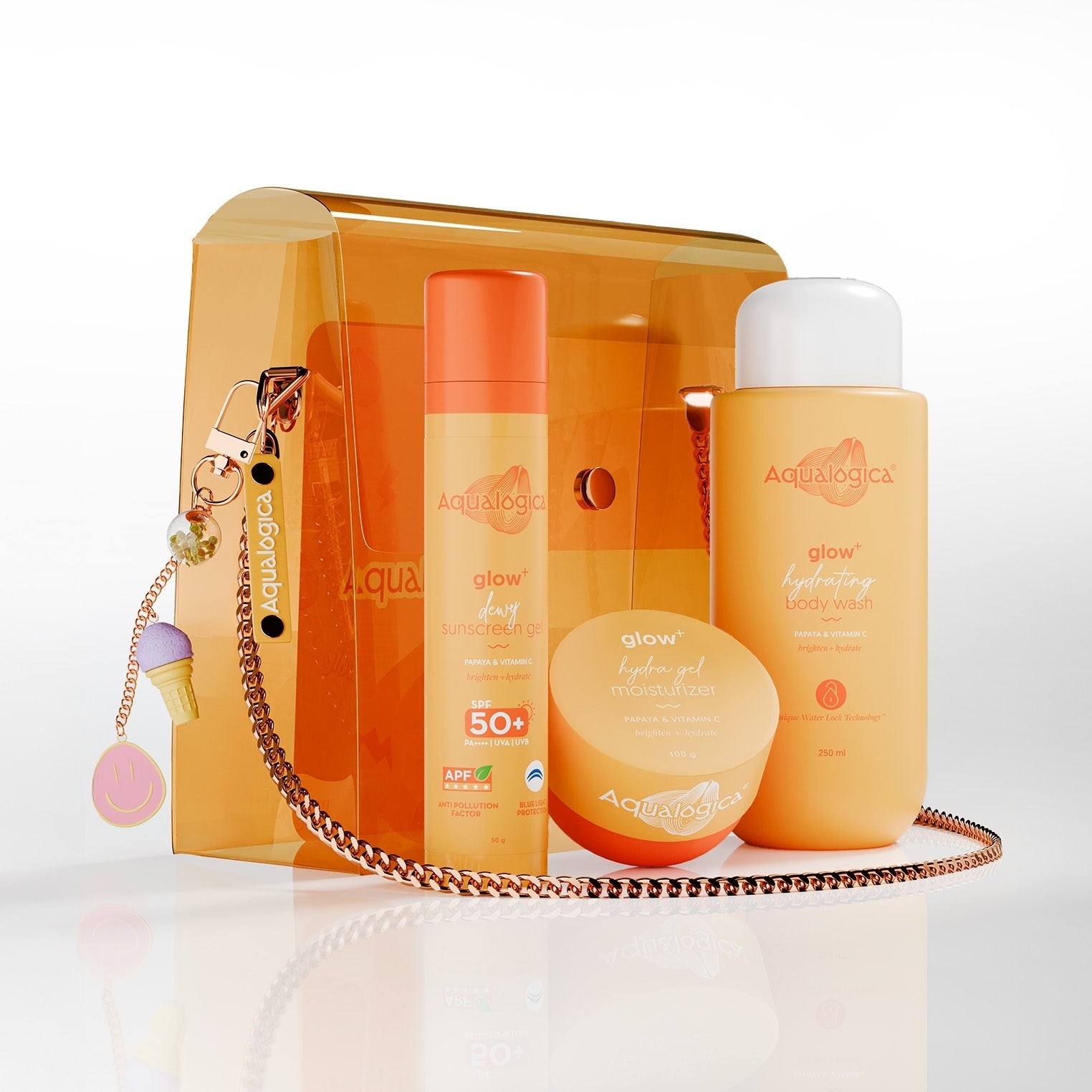 Glow+ Born to Glow - Gift Set with Sling bag & charms