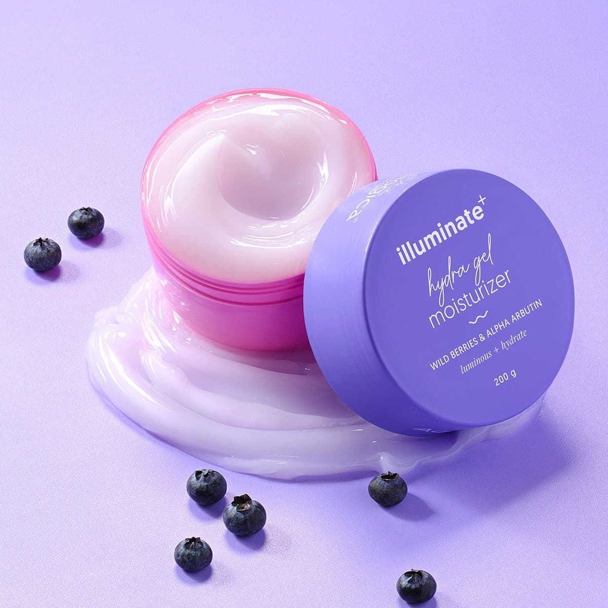 Aqualogica Illuminate Hydra Gel moisturizer with berry-inspired gel texture
