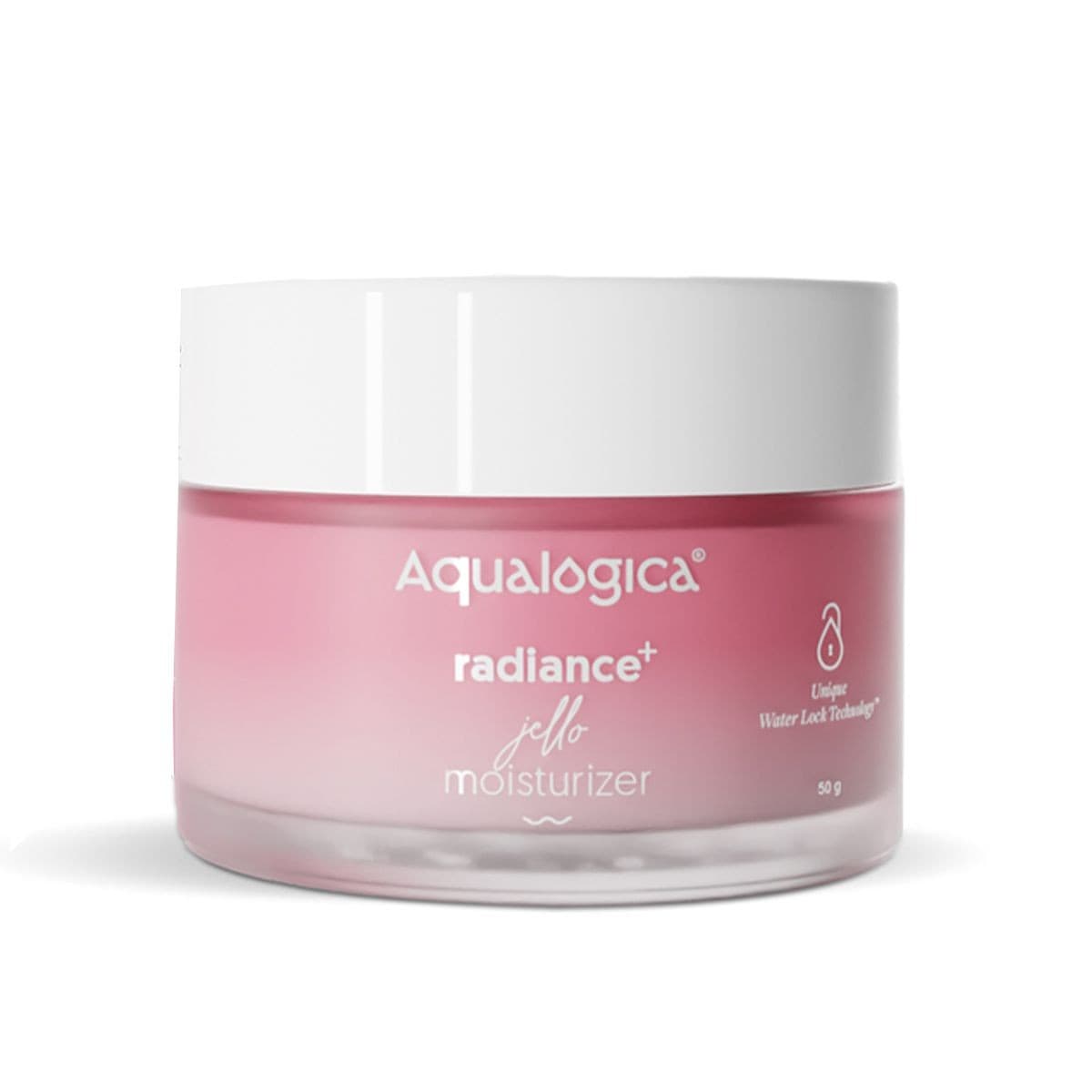 Aqualogica Radiance+ Jello moisturizer in pink jar 