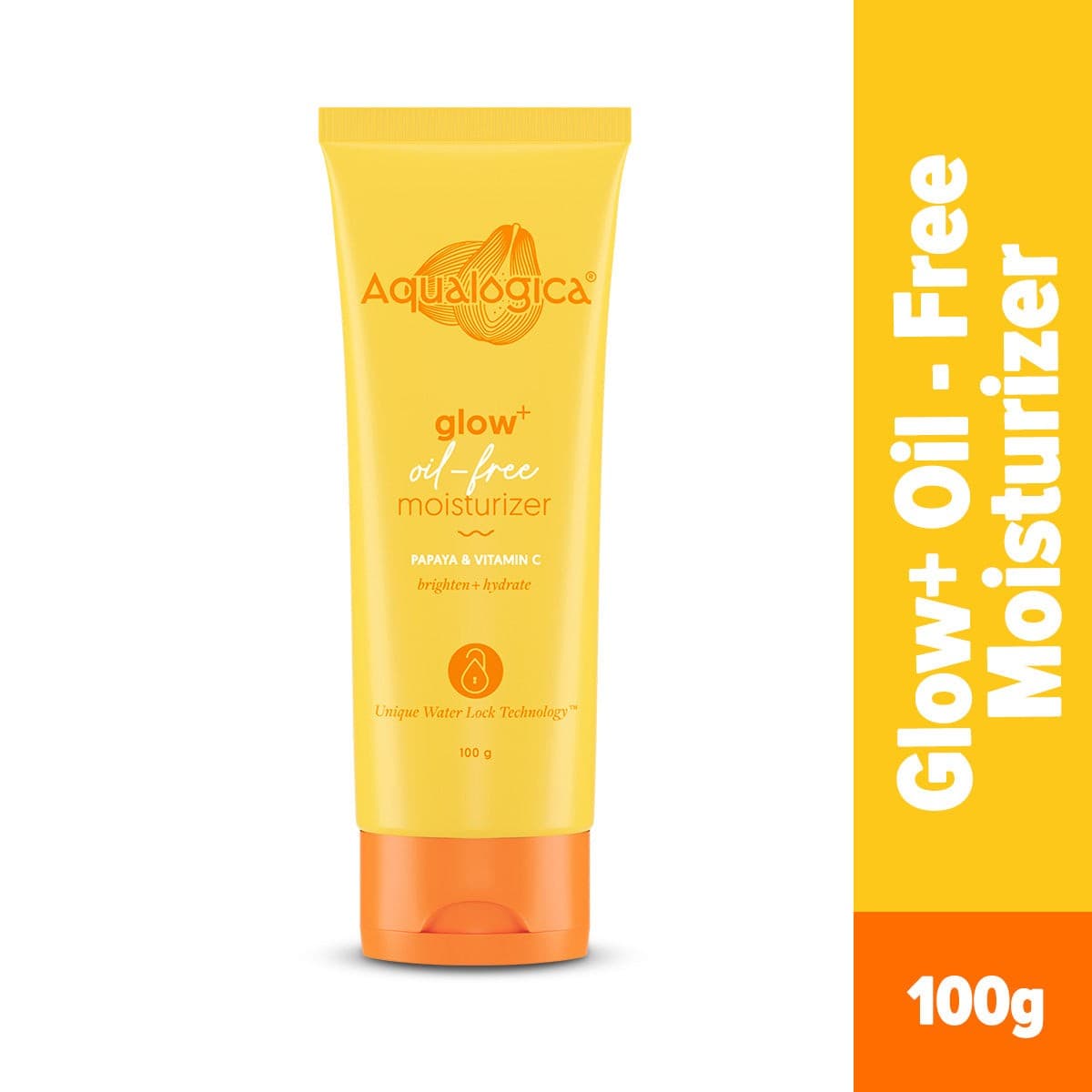 Aqualogica oil free moisturizer tube with papaya and vitamin C