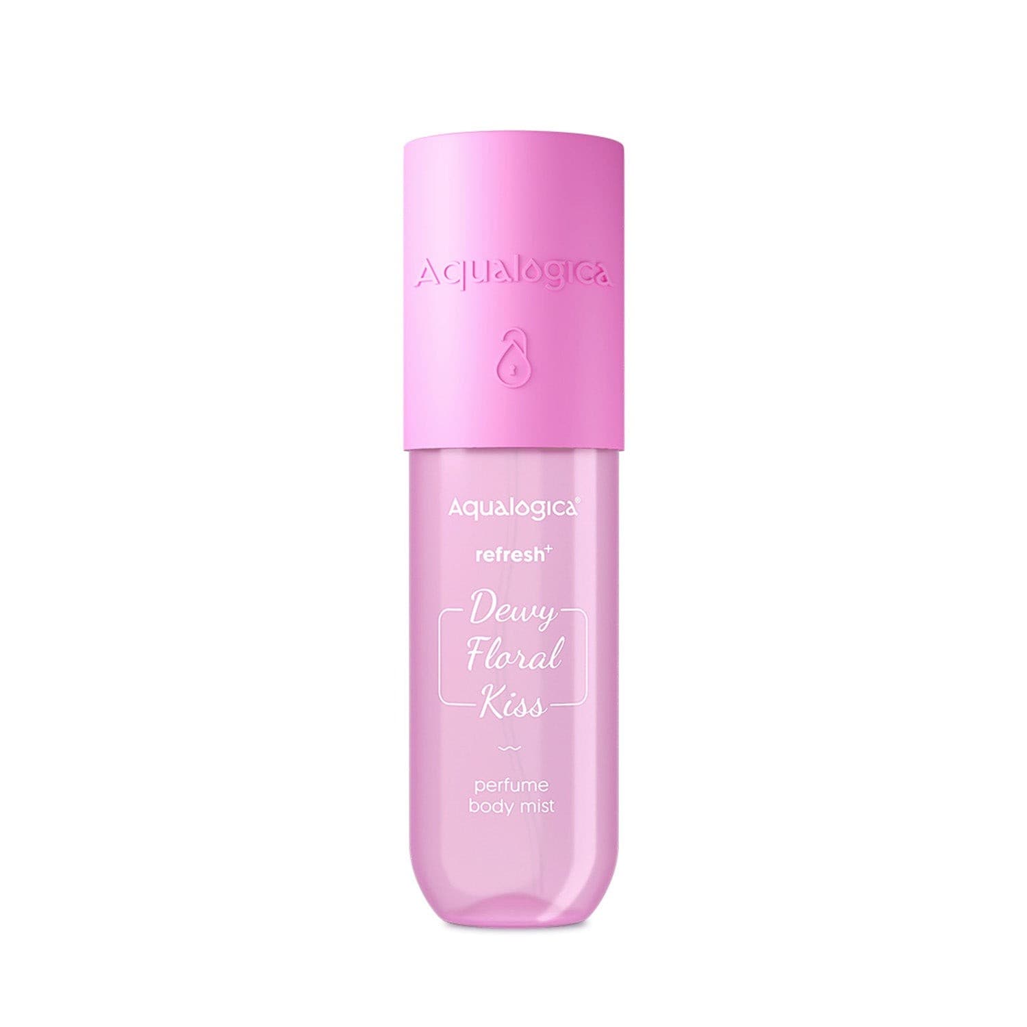 Aqualogica Dewy Floral Kiss perfume body mist with lily petals and dewy glow
