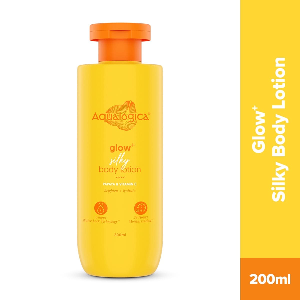 Glow+ Silky Body Lotion for 24-Hour Moisturization with Papaya & Vitamin C- 200 ml
