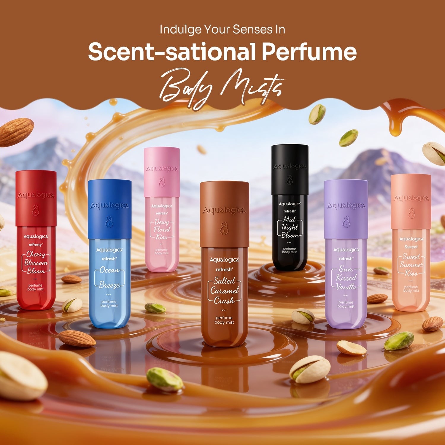 Refresh+ Perfume Body Mist - Salted Caramel Crush 150ml
