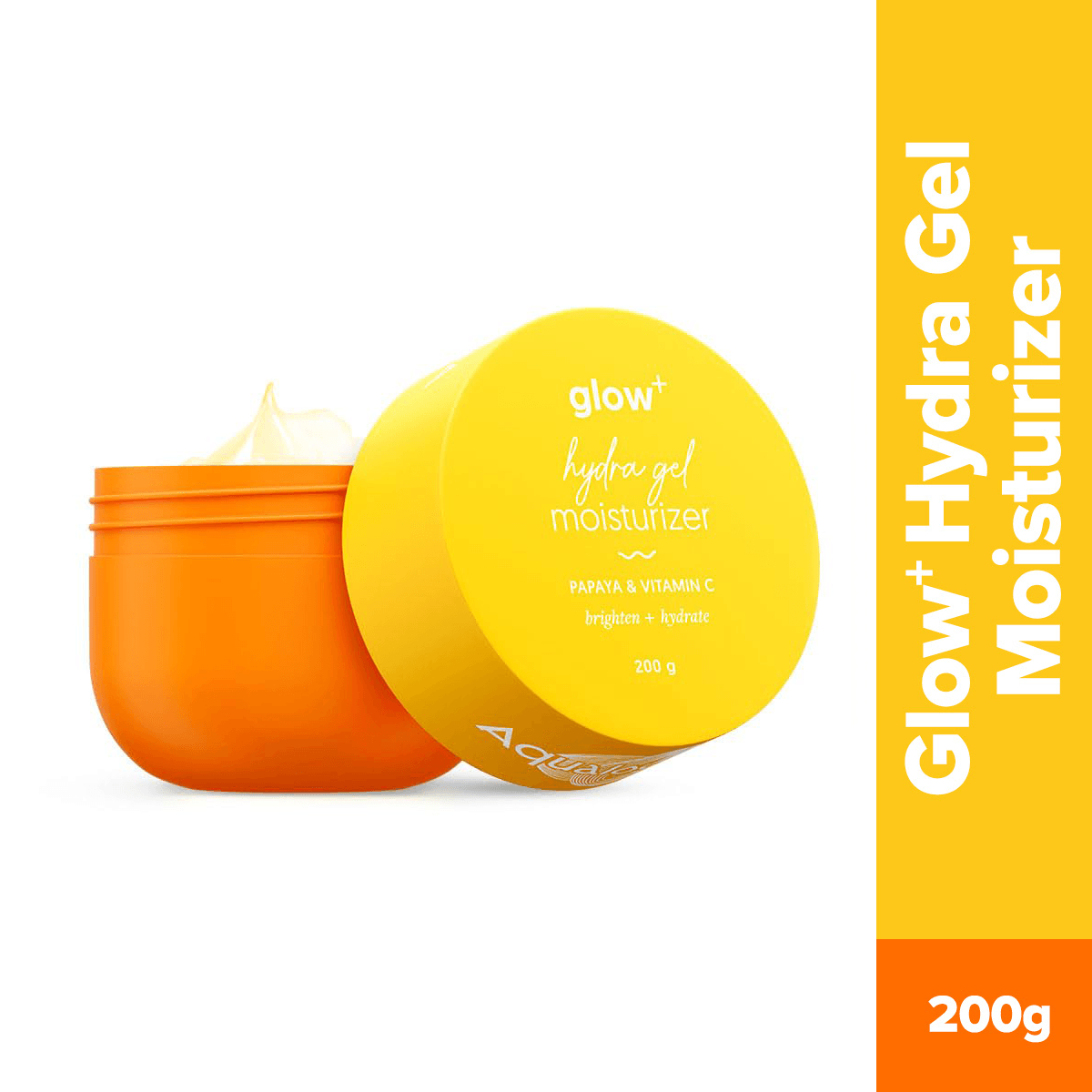 Aqualogica moisturizer 200g  bright orange jar packaging