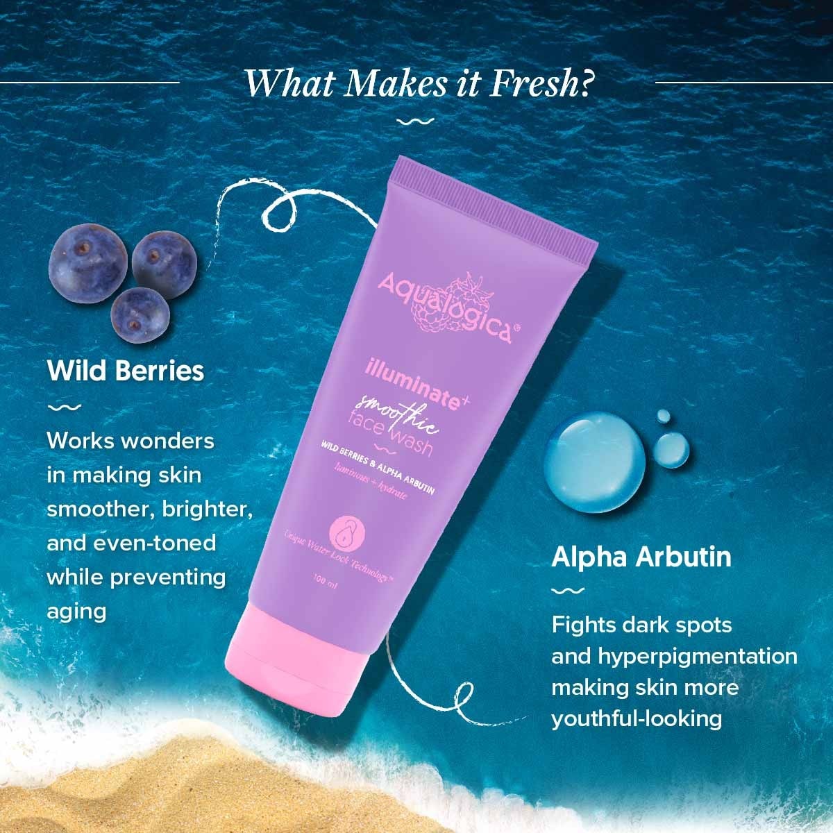 Wild berries alpha arbutin fresh ingredients