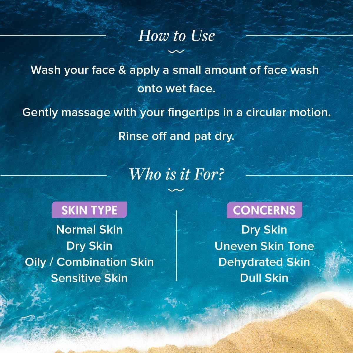 Illuminate face wash how to use skin types
