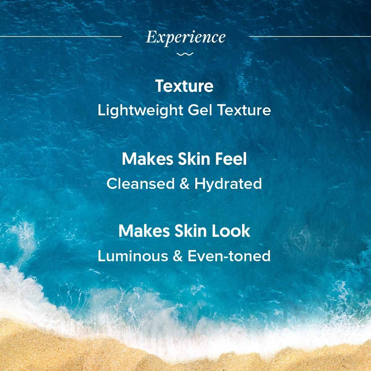 Illuminate face wash gel texture experience