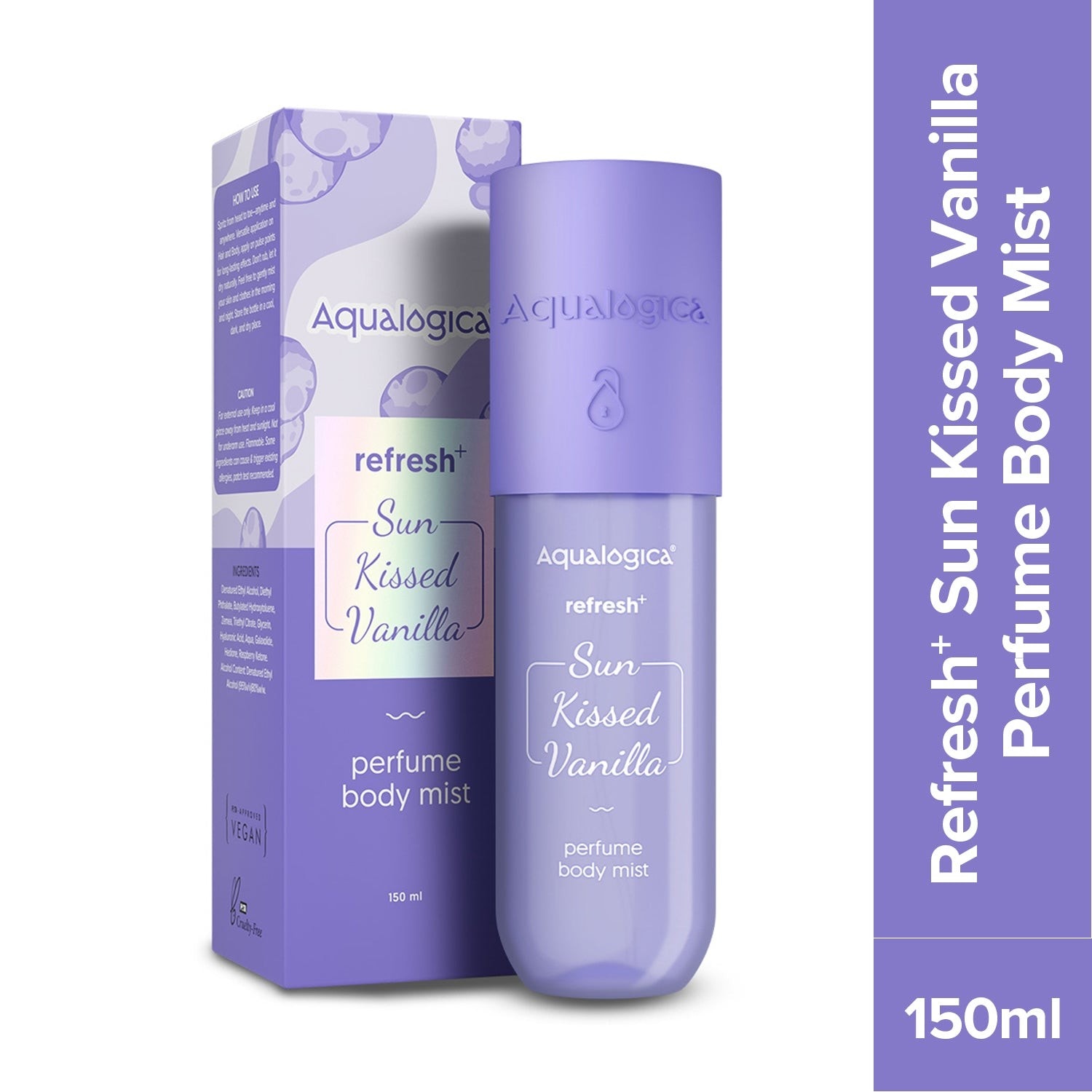 Vanilla perfume body mist 150ml tube 