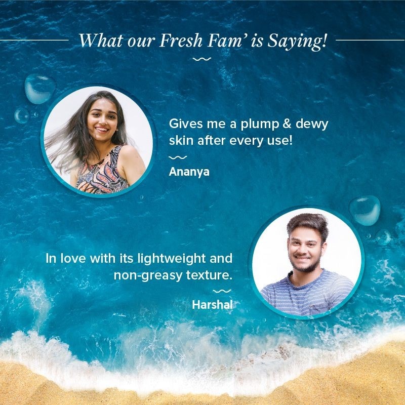 Customer review panel for Aqualogica hydrate gel moisturizer