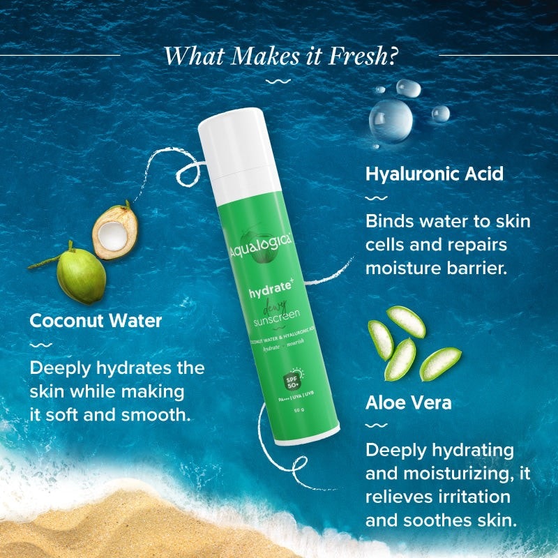 Hydrate+ Dewy Sunscreen 50g (Pack of 2)