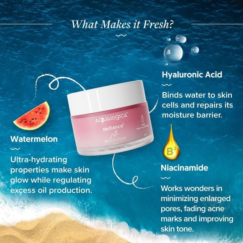 Watermelon moisturizer formula with hydrating skin-loving ingredients
