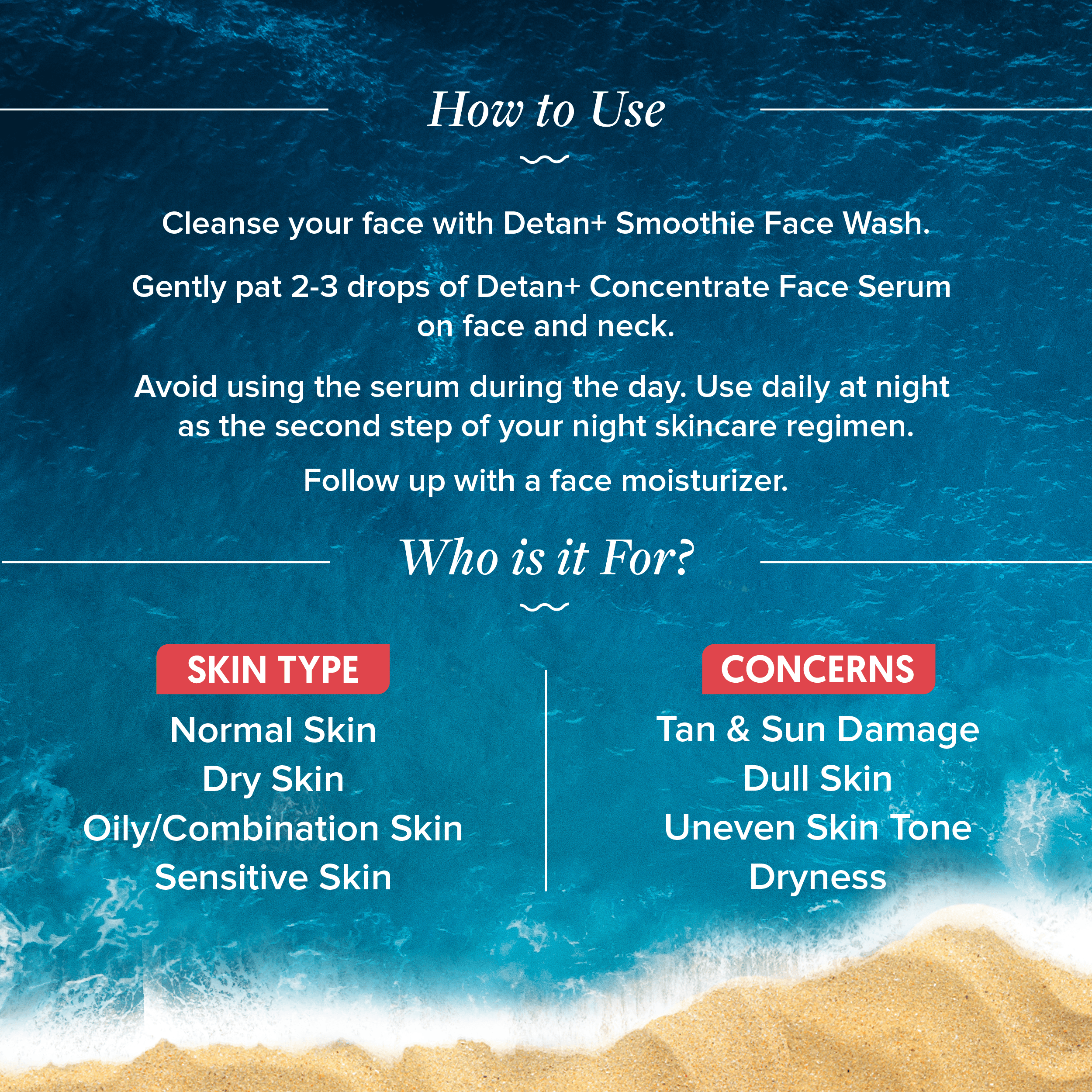 Detan+ Concentrate Face Serum with Cherry Tomato & Glycolic Acid for Tan Removal - 30ml