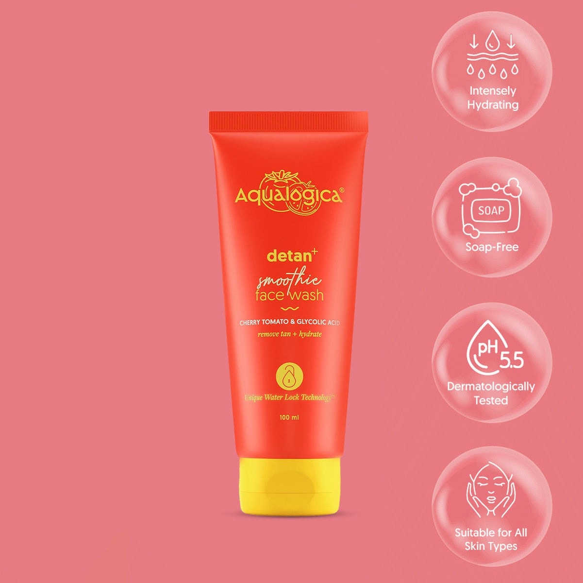 Detan face wash removes tan brightens skin