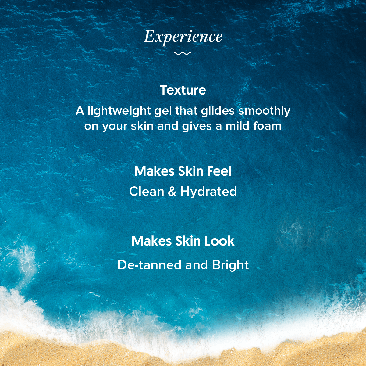 Detan face wash lightweight gel texture