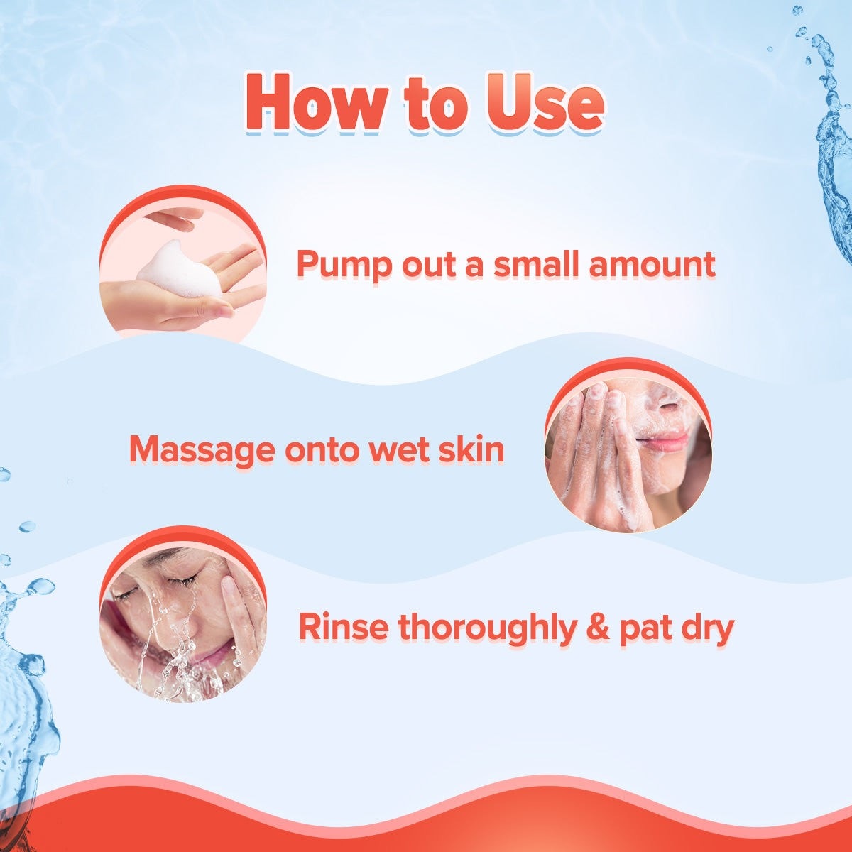 Detan mousse pump massage rinse directions