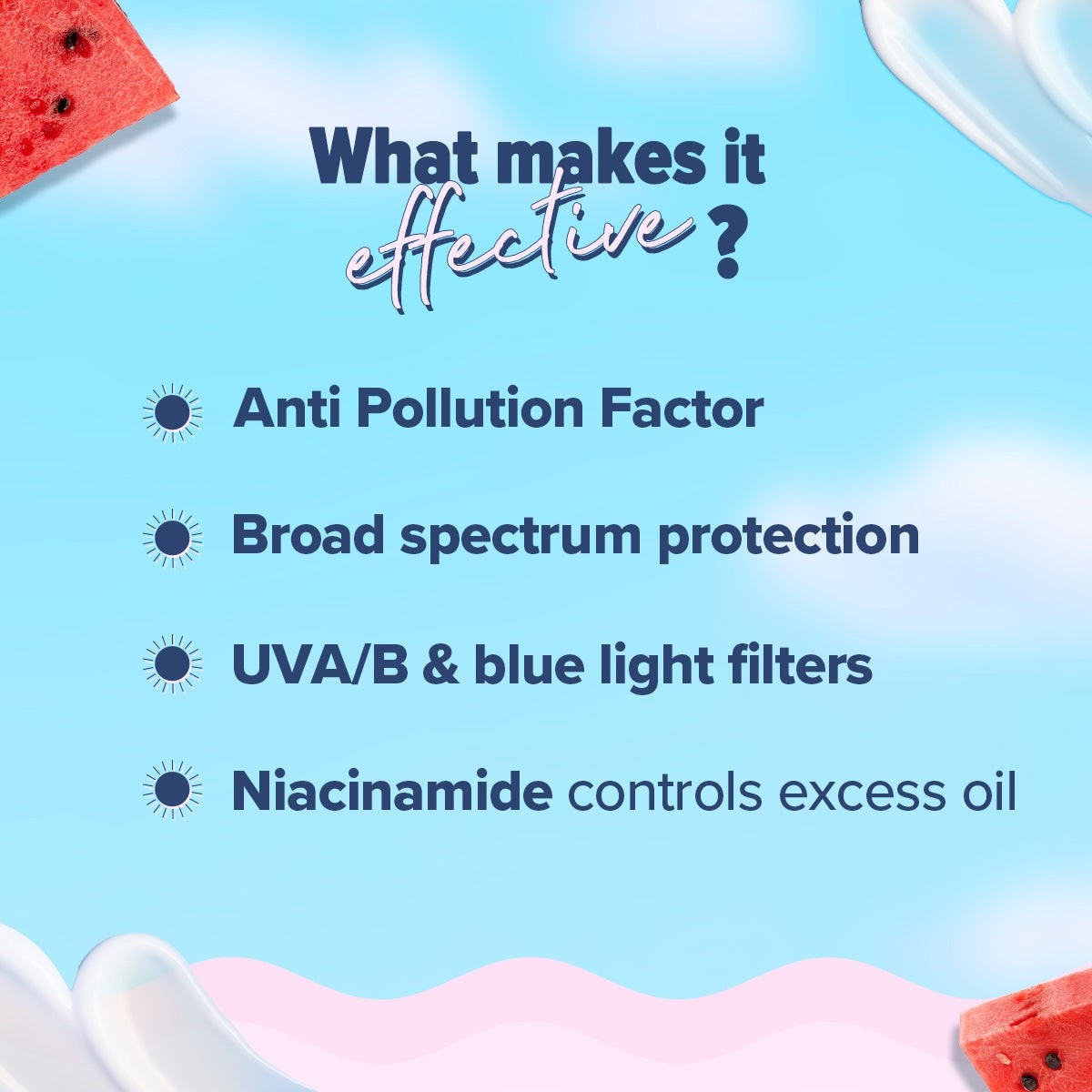 Radiance+ Dewy Sunscreen In-Vivo Tested with Watermelon & Niacinamide with SPF 50 & PA++++ - 50g(Pack of 2)