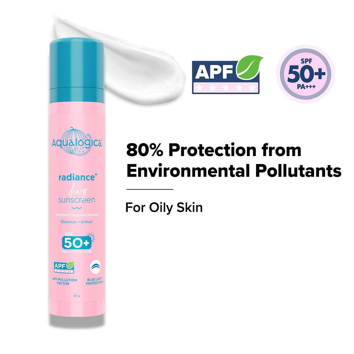 Radiance+ Dewy Sunscreen In-Vivo Tested with Watermelon & Niacinamide with SPF 50 & PA++++ - 50g(Pack of 2)