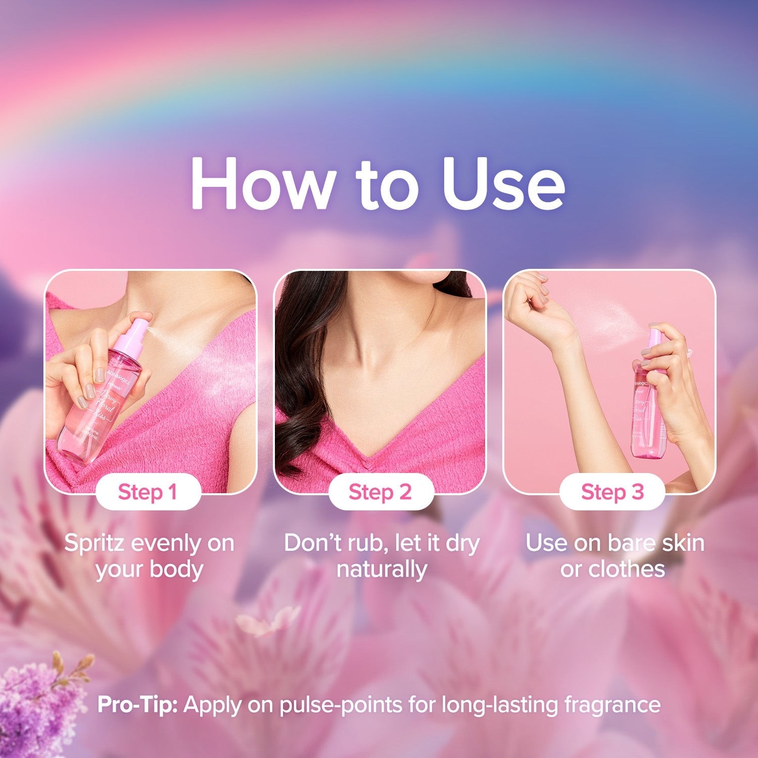
How to use body mist for long-lasting fragrance on pulse points
