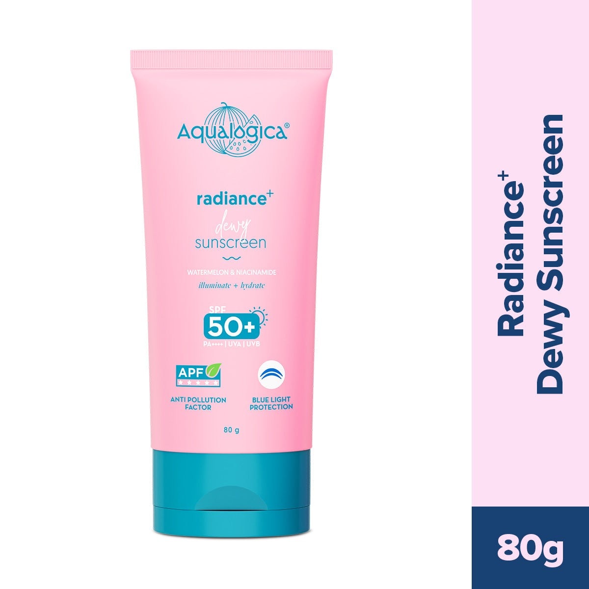 Radiance+ Dewy Sunscreen In-Vivo Tested with Watermelon & Niacinamide with SPF 50 & PA++++ - 80g (Pack of 2)
