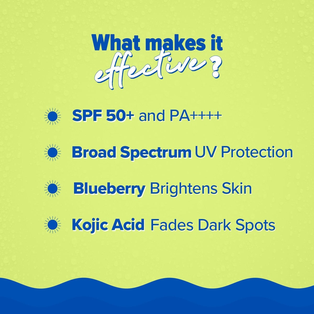 Sunscreen mist SPF 50 blueberry brightens skin effective