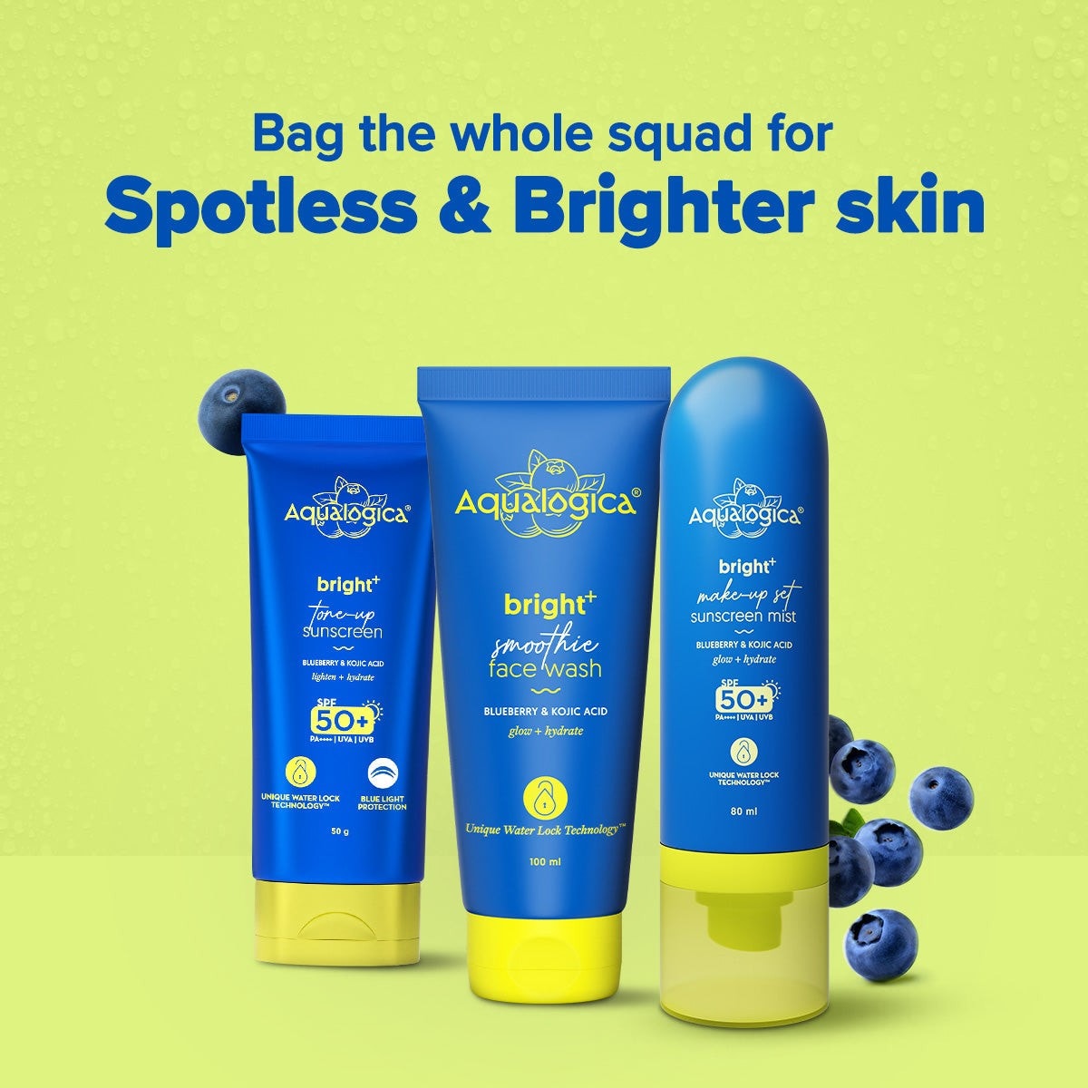 Bag whole squad spotless brighter skin range