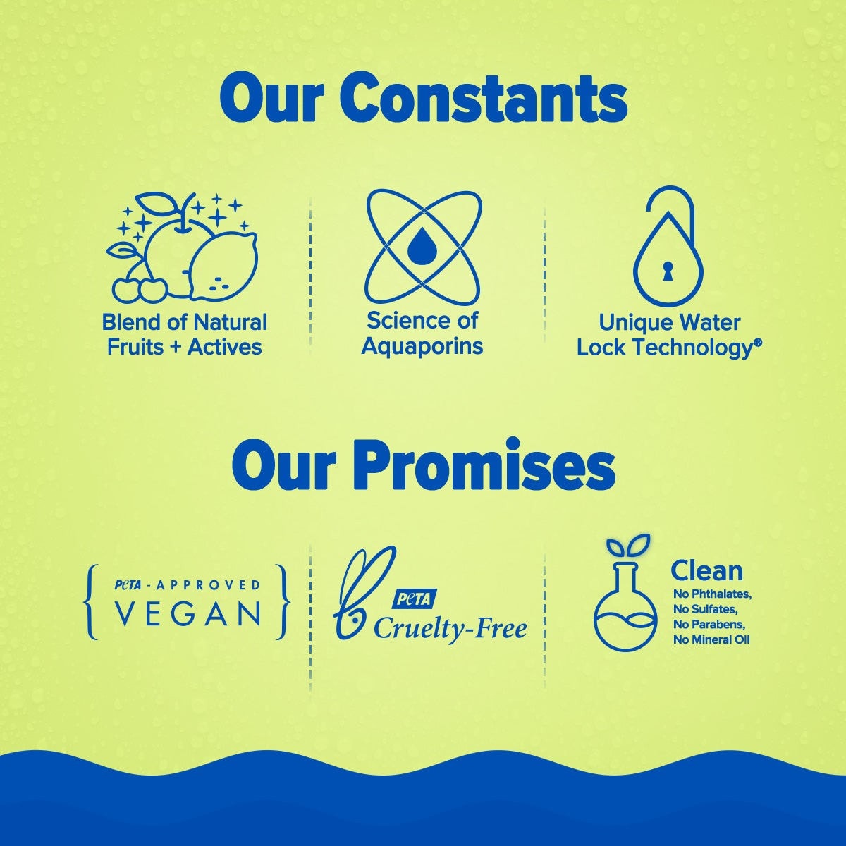 Our constants promises vegan cruelty free clean