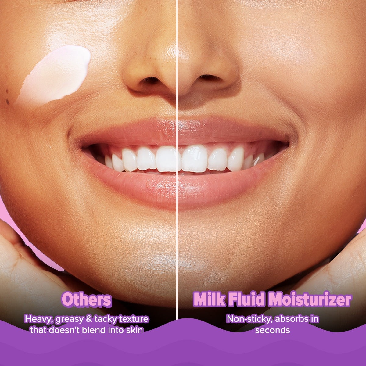 Skin showing a softer, healthier-looking glow
