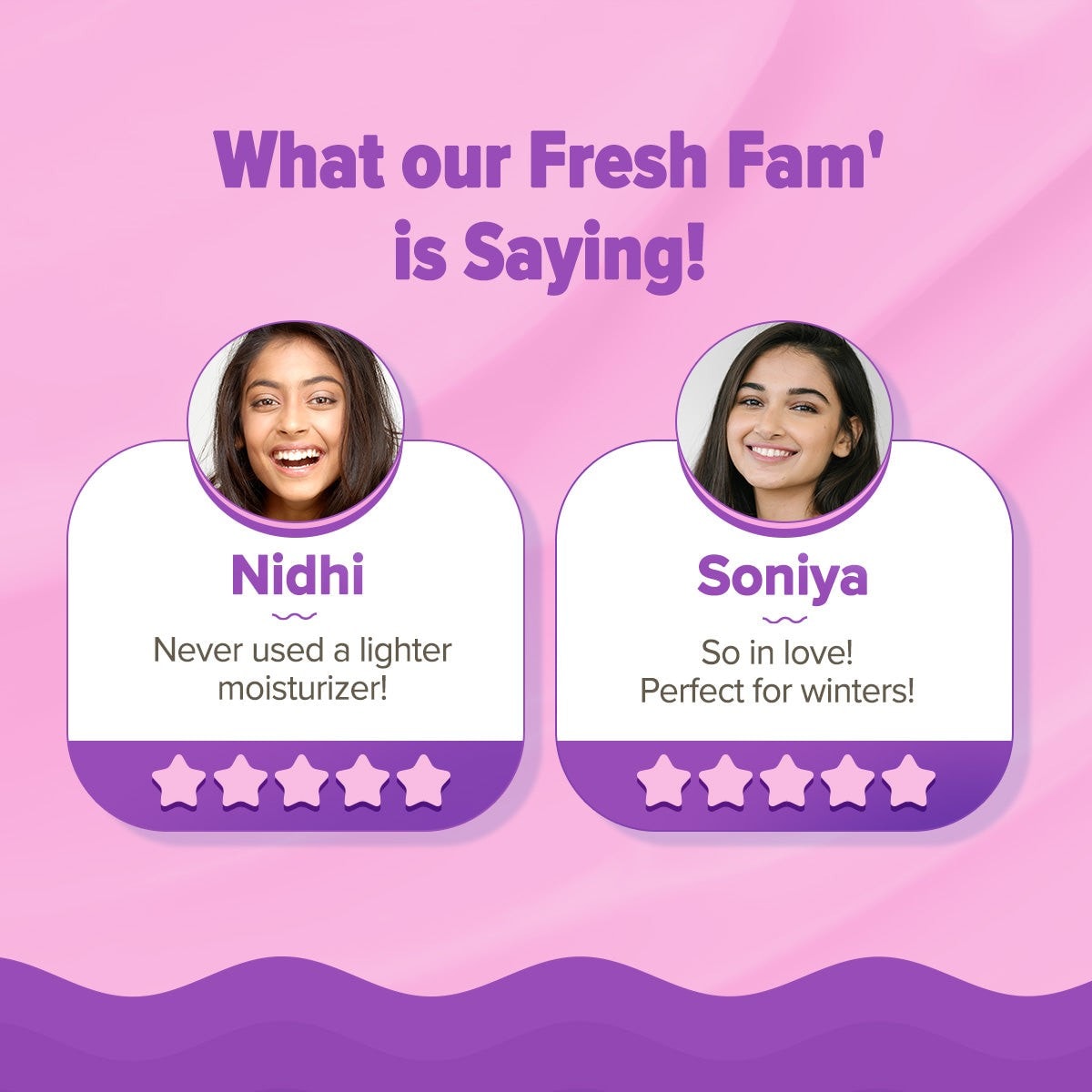 Fresh Fam ratings sharing feedback on Illuminate+ Milk Fluid Moisturizer
