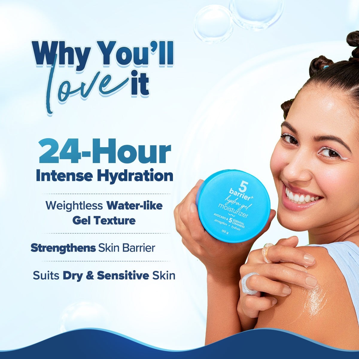 Avocado moisturizer with 24 hour intense hydration