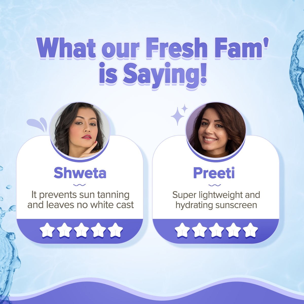 Fresh fam shweta preeti reviews illuminate sunscreen