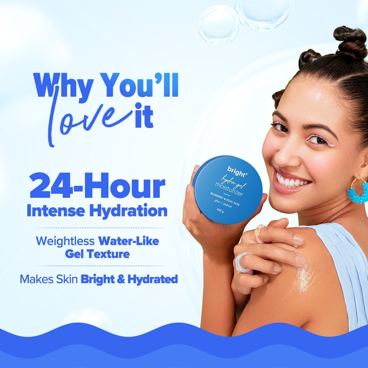 24-hour hydration and brightening benefit 