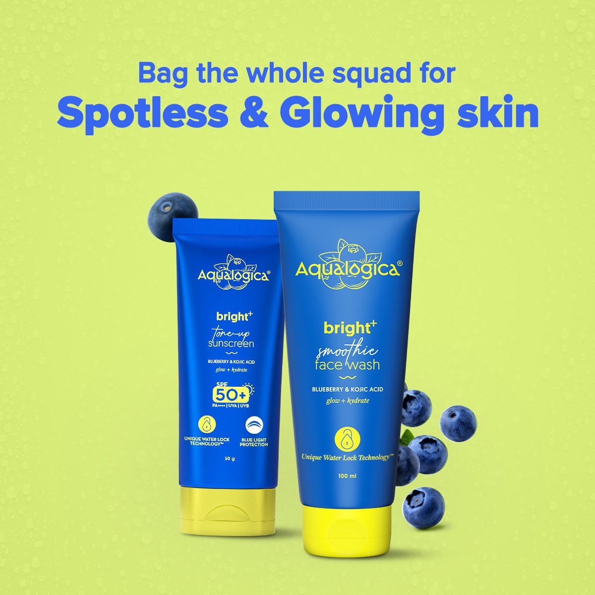 Bag whole squad spotless glowing skin 
