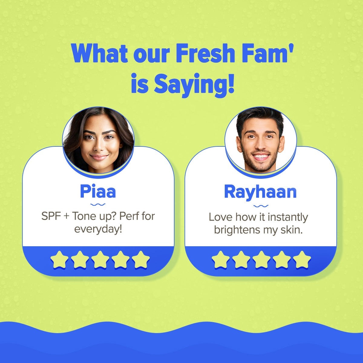 Fresh fam piaa  and rayhaan tone up sunscreen reviews
