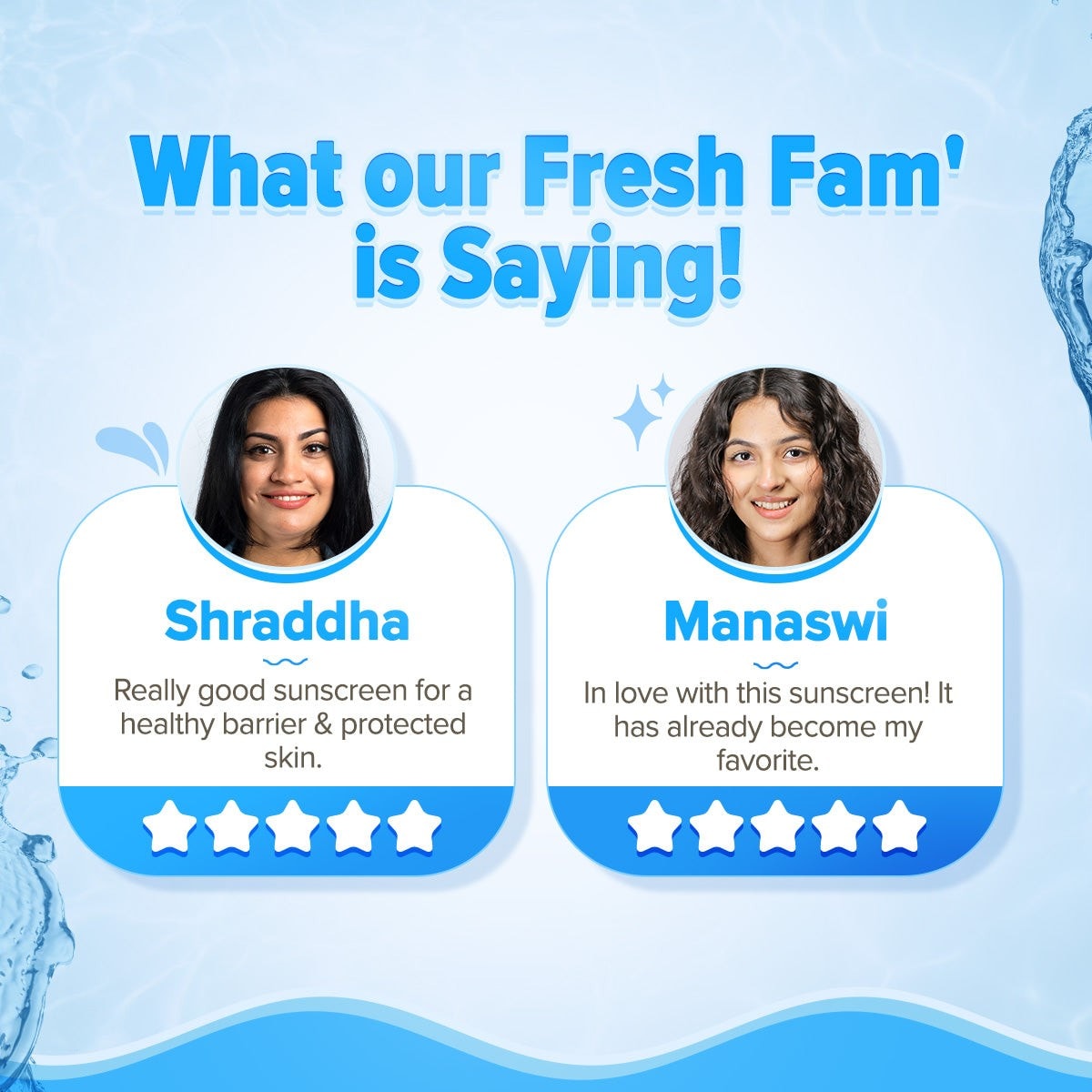 Fresh fam shraddha manasvi reviews barrier repair sunscreen
