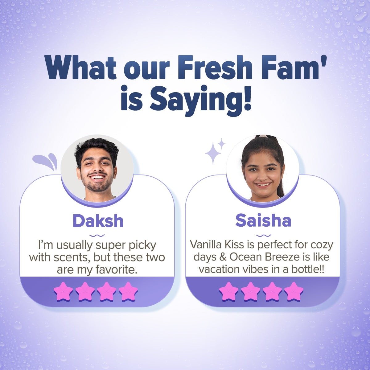 Customer reviews for Ocean Breeze and Vanilla Kiss duo