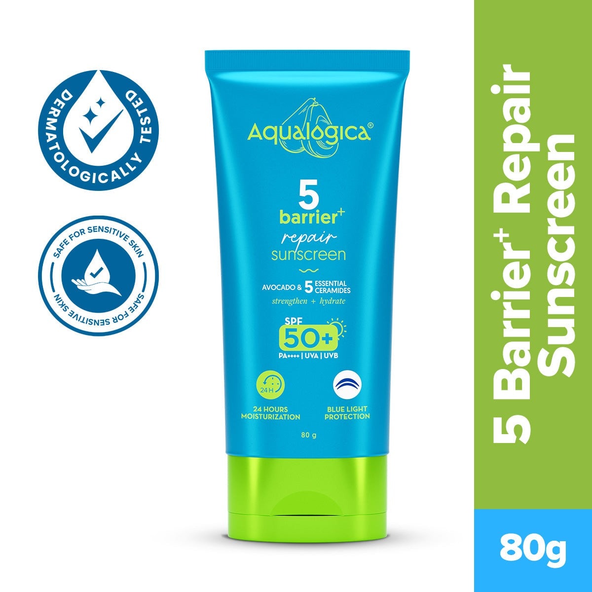 Barrier repair sunscreen 80g tube packaging display