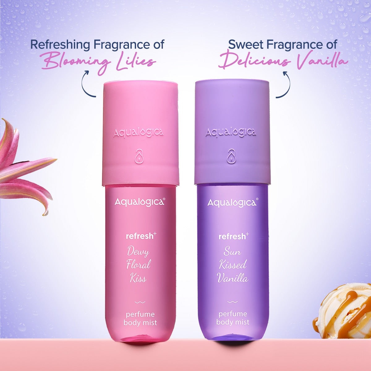 Aqualogica body mist vanilla duo 