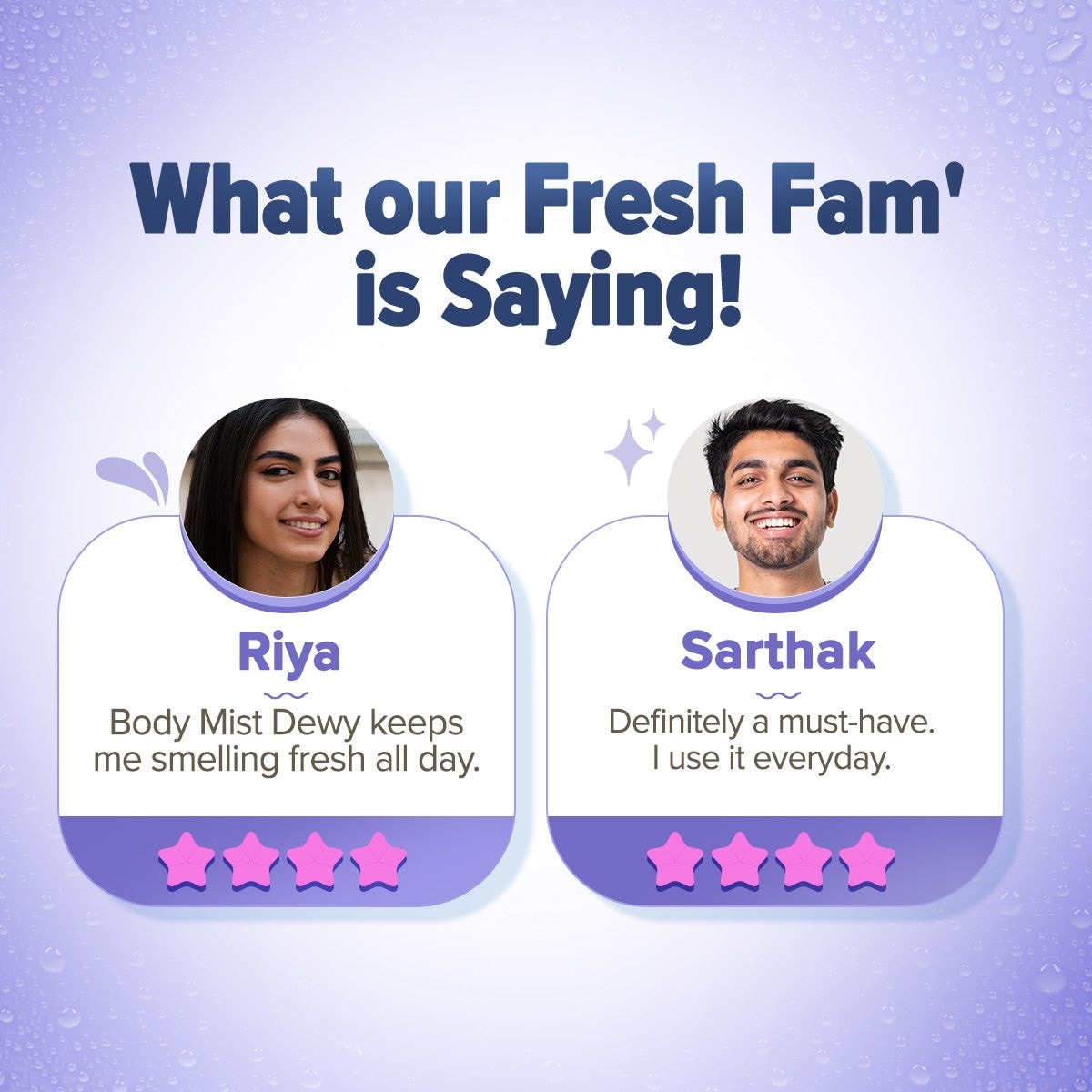 Customer reviews sharing vanilla body mist experiences
