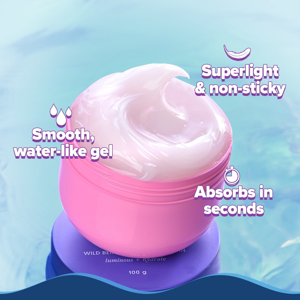 Open hydra gel moisturizer fluffy lightweight cream 